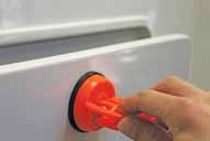 Never use the door as a support when entering or exiting the tub. This is not only dangerous but may cause the door to not seal properly.