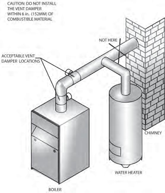 The vent damper must be inspected at least once a year by a trained, experienced service technician.