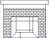 Insert Dimensions Minimum Fireplace Cavity See Figures 1, 2 and 3 showing insert dimensions and minimum fireplace firebox dimensions to aid you in determining proper fit into existing fireplace.