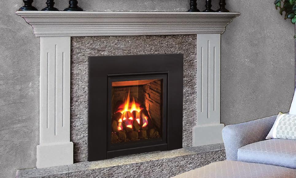 Log Burner with Brick Liner Design Features Available Options Fireplace Specifications
