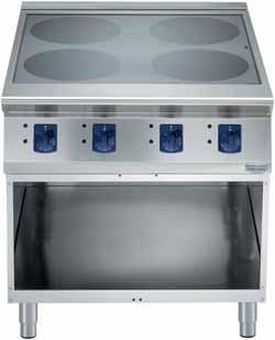12 electrolux elco 900 Induction cookers The ceramic top plate is 6mm thick and easily handles heavy pots and pans without cracking, pots from 130