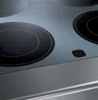 For added safety, once the pot/pan has been removed an indicator light warns that the ceramic surface is hot, even after the control knob has been returned to the off position.