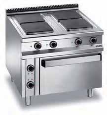3 3 4 4 3 4 Electric plates power 3 3 3 3 3 3 MODEL External dimensions (cm) Oven dimensions (cm) Electric plates power 3 kw 4 kw Electric oven (kw) Tot.