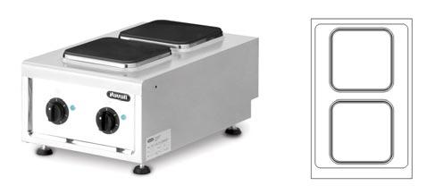 Amicus 600 Series AMICUS ELECTRIC RANGE ELECTRIC HOT PLATE LIST PRICE: 660.00 NEHP 4-60 AM DIMENSION (W x D x H) mm 380 x 600 x 260/290 mm HOT PLATE DIM.