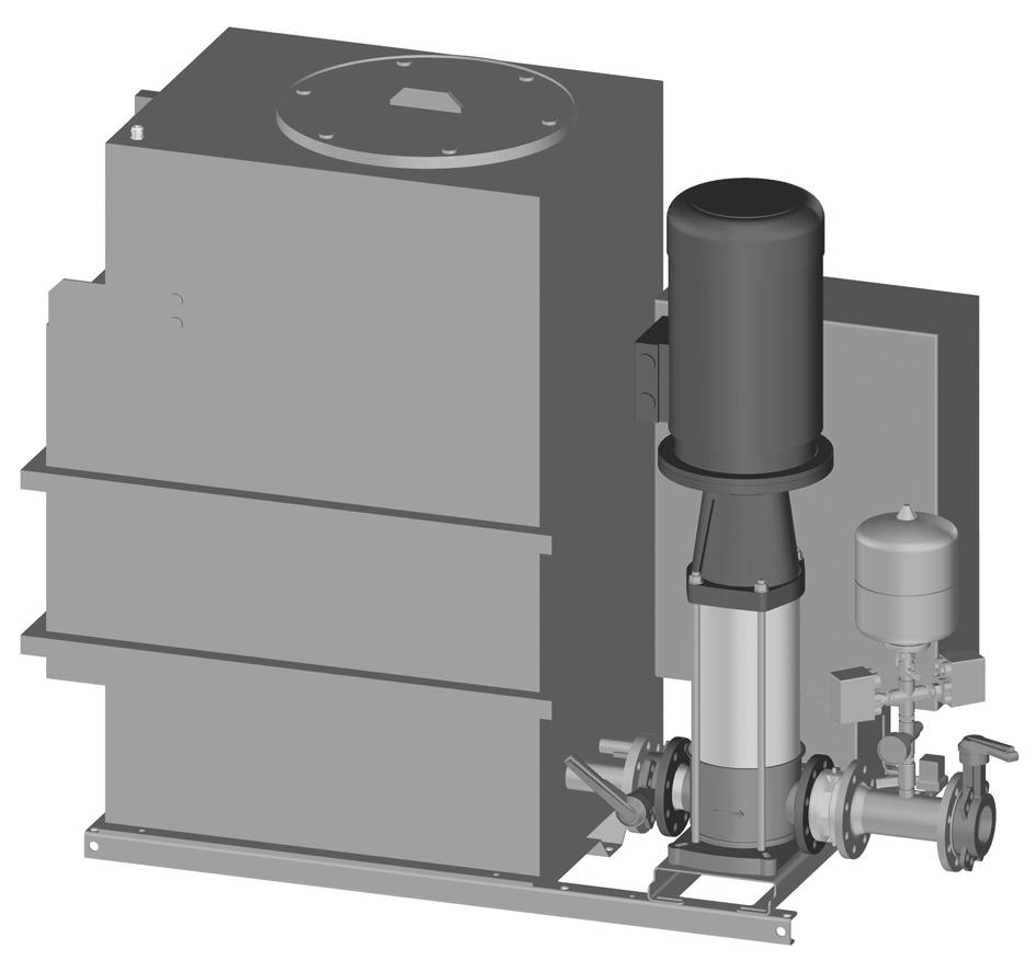 CBU144 Compact Booster Unit - single pump To ensure the quality of potable water according to EN1717 Product specification sheet Version The Compact Booster Unit consists of the following modules,