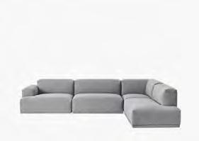 46 CONNECT SOFA Designed by Anderssen & Voll A timeless modular sofa series with clear lines and precise proportions upholstered in a range of textiles from Kvadrat.