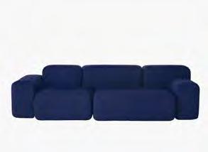 51 SOFT BLOCKS Designed by Petter Skogstad The playful asymmetry turns conformity on its head to create a sofa with unique character.