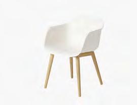 8 FIBER CHAIR WOOD BASE Designed by Iskos-Berlin A shell chair designed to balance maximum comfort with minimum space.