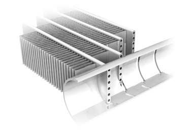 All aluminium micro-channel heat exchanger (MCHX) Already utilised in the automobile and aeronautical industries for many years, the MCHX used in the Aquaforce is entirely made of aluminium.