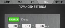 amount of delay. Alternatively, you can tap the ms field and select the exact value.