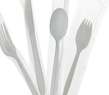 SINGLE- SERVICE UTENSILS STORAGE: All single service utensils shall be stored in the