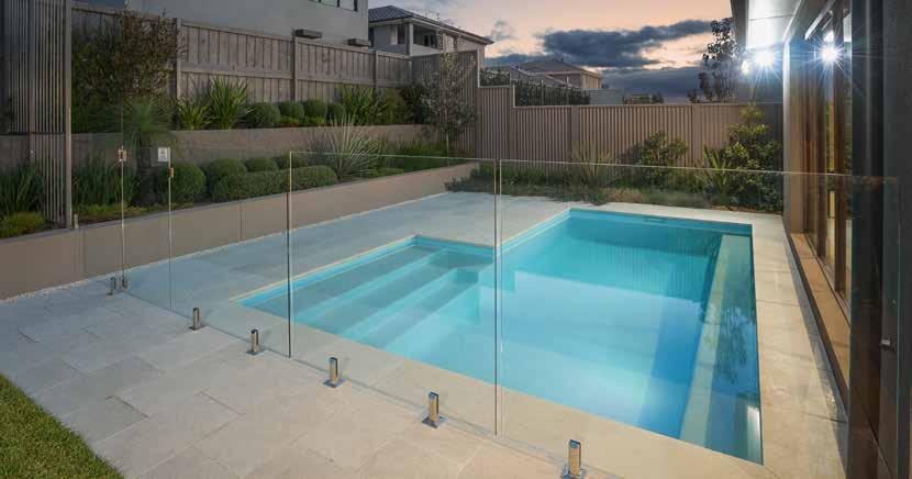 Whitehaven FROM: $57,000 Reinforced concrete pool with standard 400mmx30mm coping* Supply and install of 230mm waterline tile* Island range glass Beadcrete interior lining Full salt water