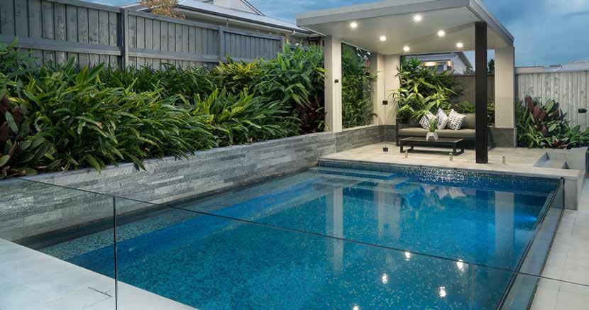 Bondi FROM: $65,200 Reinforced concrete pool with standard 400mmx30mm coping* Supply and install of 230mm waterline tile* Island range glass Beadcrete interior lining Full salt water chlorinated pool