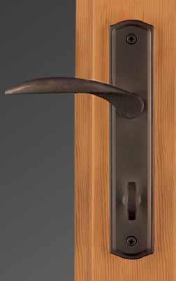 Add to that a thumb-turn style lock that visibly shows you when the door is locked.