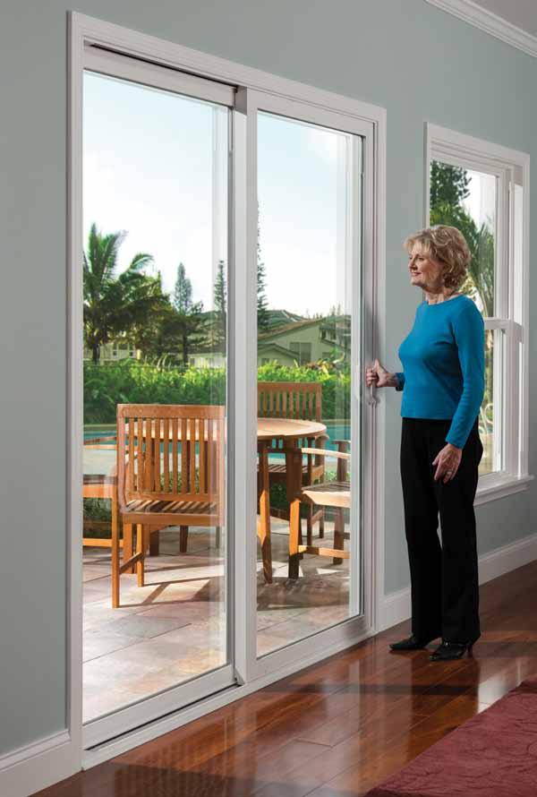 Tuscany Series patio doors come in sliding, in-swing or out-swing styles, custom made to fit your opening or choose from one of our many standard sizes.