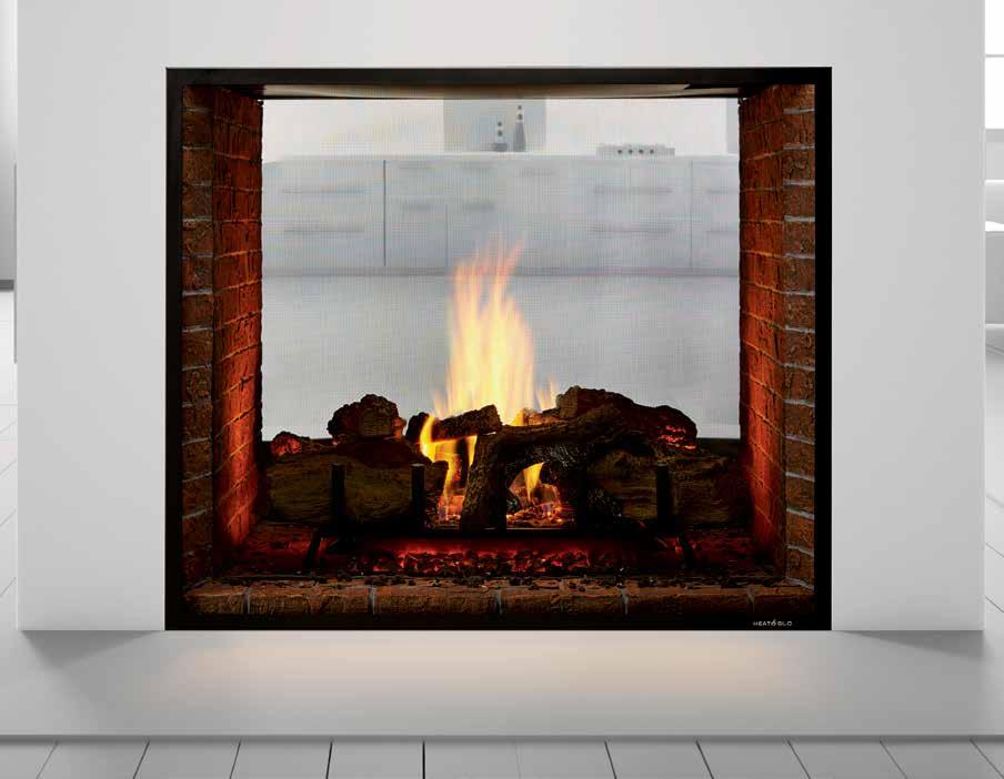 42 ESCAPE SEE-THROUGH DIRECT VENT GAS FIREPLACE Take comfort to the next level, and Escape.