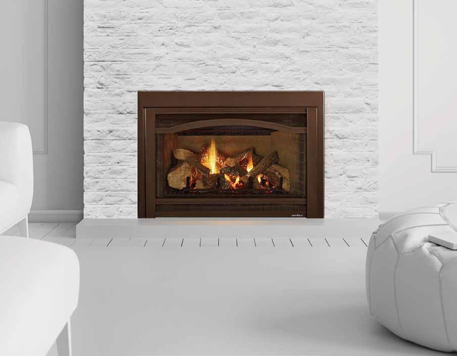 30 " 35 " GRAND & SUPREME DIRECT VENT GAS INSERTS Transform a dated or drafty fireplace into a beautiful source of warmth.