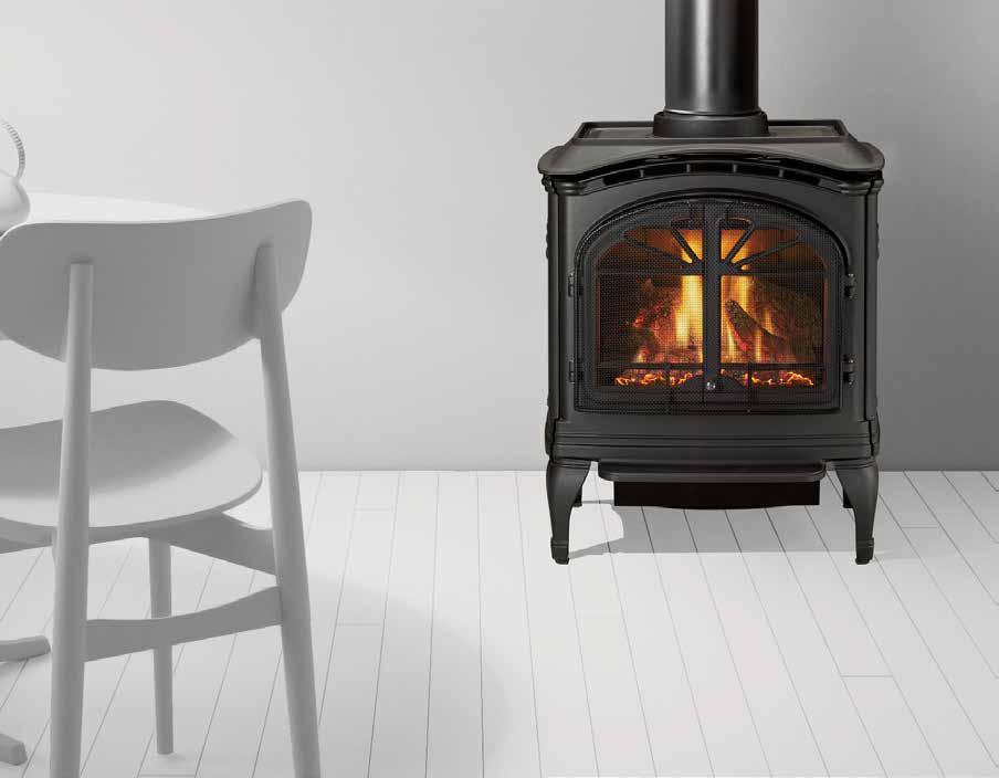 TIARA SERIES DIRECT VENT GAS STOVE The Tiara Series of gas stoves includes 3 sizes matching the right heat output for the