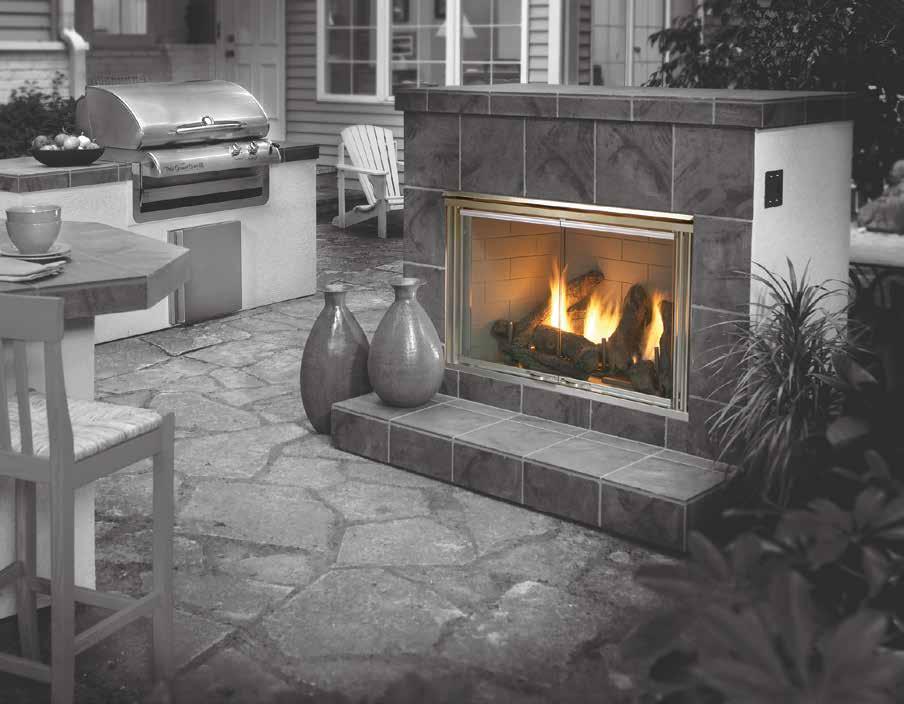 42 " DAKOTA OUTDOOR GAS FIREPLACE The Dakota artfully blends style, function and utility with outdoor living.