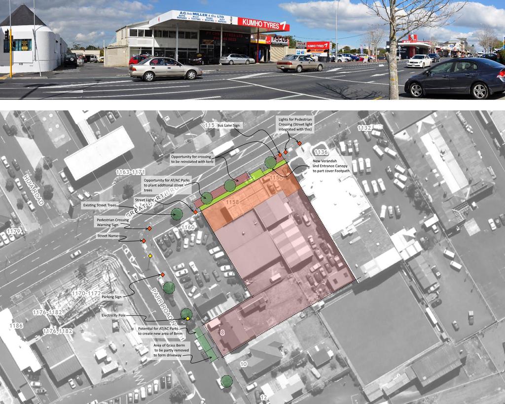 Opportunities for Street Improvements The site is currently open to Great North Road, with most the frontage currently forming a vehicular crossing serving the existing forecourt area.