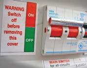 Get to know your electrics Your property will have some of the following Main switch The main switch in the consumer unit (fuse box) allows you to turn off the supply to your electrical installation.