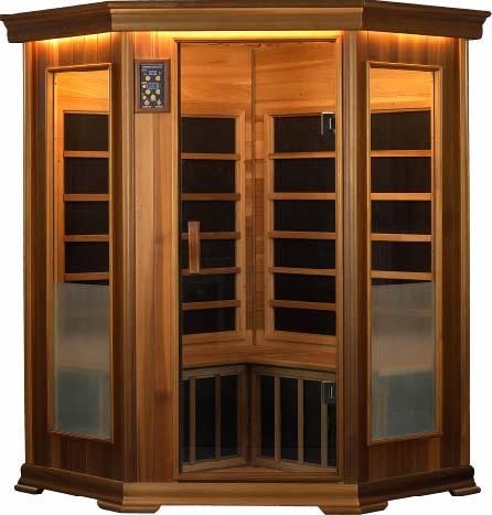 INFRARED WOODEN SAUNA ROOM INSTRUCTION MANUAL Read all instructions carefully before using the wooden infrared sauna room IG-670EX/E300-CX PRECAUTIONS FOR USE...1 PARTS NAMES.