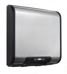 QuietDry Series Hand Dryers NEW q B-7188 TerraDry TM ADA SURFACE-MOUNTED HAND DRYER Bright-polished chrome die-cast aluminum cover.