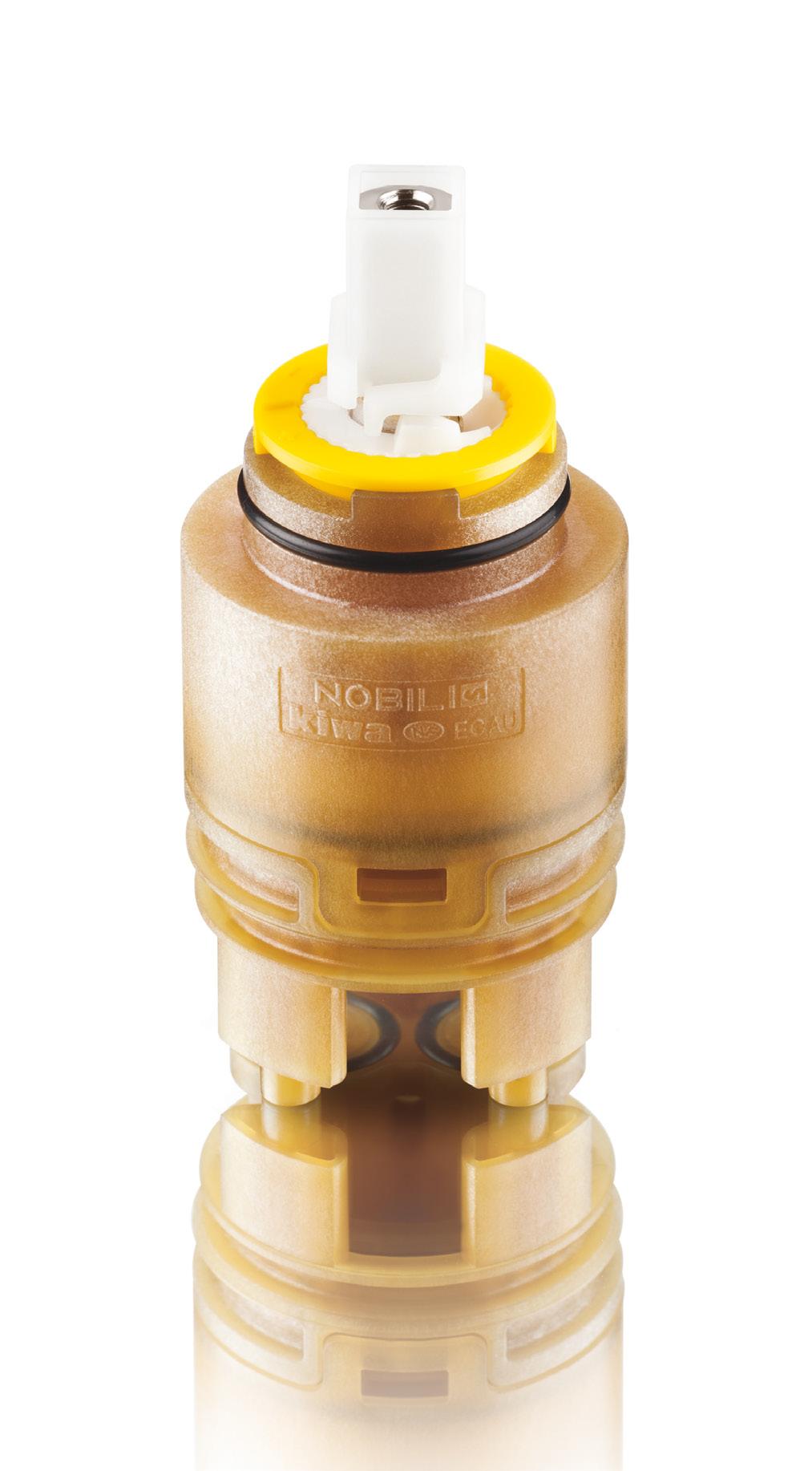 THE HEART OF THE NOBI MIXER The Nobili Widd 35 Eco immersion cartridge, with its mere 35 mm diameter, is devoted to maximum saving and respect for