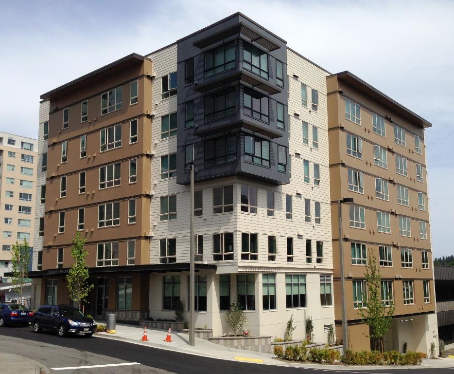 August Wilson Place Downtown Bellevue 57 units, including 34 workforce, 12 homeless, 8 veteran, and 3 developmentally disabled Rare affordable housing in Bellevue that is close to