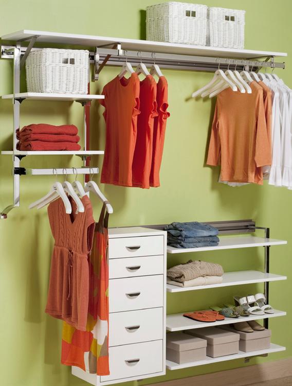 Reduced Costs. Arrange a Space typically installs for less than wood shelf / wood rod.