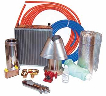 D Water Lines - Many brands of water lines are available; many of which have a thirty year warranty and are designed to take constant heat of hot water systems such as ours.