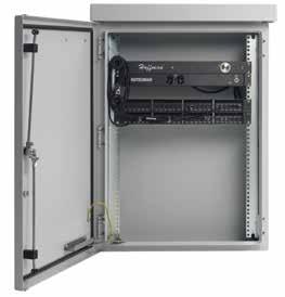 COMLINE ALUMINUM WALL- AND POLE-MOUNT CABINETS Lightweight, corrosion-resistant aluminum provides long-lasting protection in extreme environments indoors or out, including petrochemical plants,