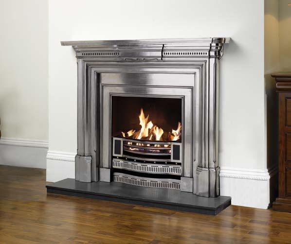 Also shown: Georgian, fully polished mantel.
