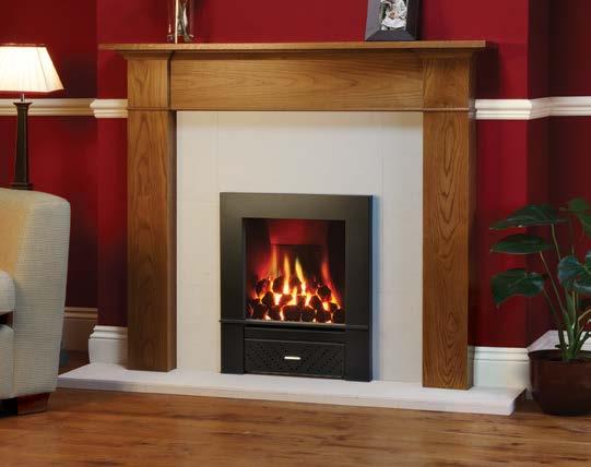 Also shown: Brompton mantel from Stovax.