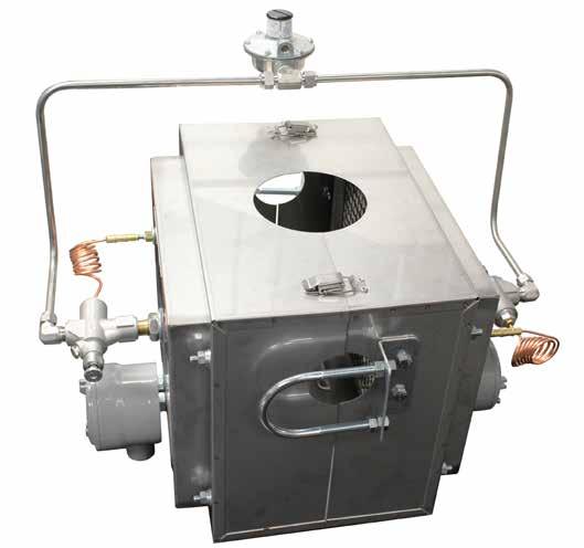 Motor Valve Enclosures The Motor Valve Enclosure heats the critical portions of the motor valve to prevent freezing.