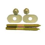 2-1/2, Toilet Closet Screw, 1 Pair With Nuts & Washers, 04-3503 660086 8, Solid Brass, Fill Valve Toilet Float Rod, Threaded On Both Ends, 04-3613 661043 1/4 x