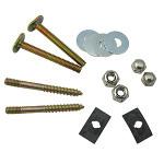 Tank To Bowl Bolt Kit & Gasket, Includes 2 Each Bolts, Washers, Hex & Wing