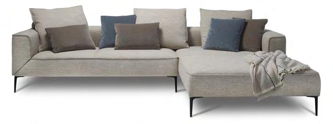 COMPACT & COSY SOFA LONGUEVILLE LANDSCAPE Design by VERHAERT NEW PRODUCTS & SERVICES (NL) Inventive, softly undulating lines No design should ignore comfort, and the comfort aspect is deeply