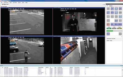 storage and retrieval of alarm images ADPRO VideoWall Multi-site Surveillance Server ADPRO VideoWall provides