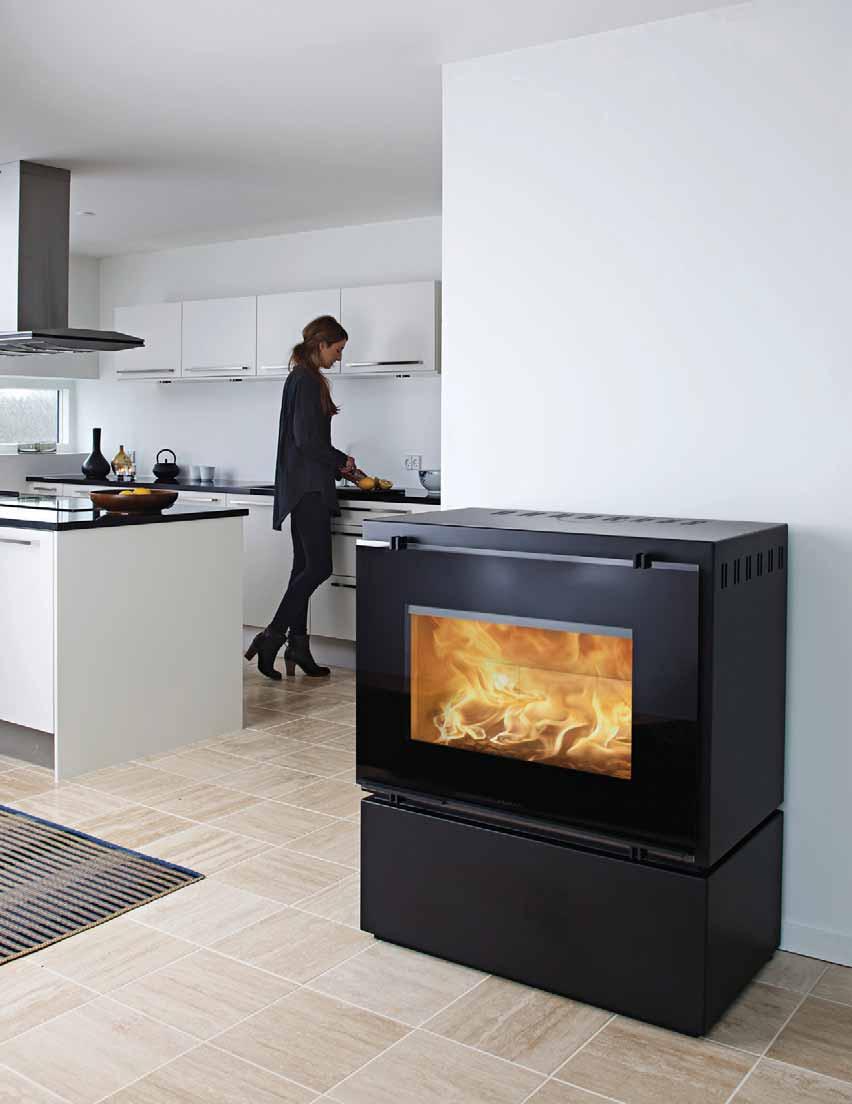 3055 Freestanding Wood Fireplace Clearly inspired by the beautiful I30 series, design duo Strand + Hvass have created the