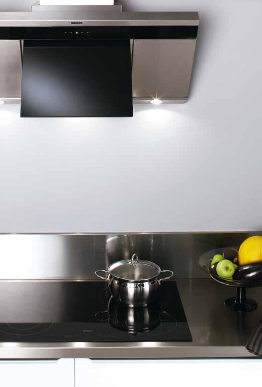 Cooker hoods Beko cooker hoods offer an odour- and grease-free environment, ensuring that your kitchen remains clean and pleasant.