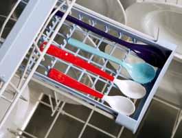 Dishes are washed using the minimum required amount of energy and water, ensuring the program remains both practical and economical.