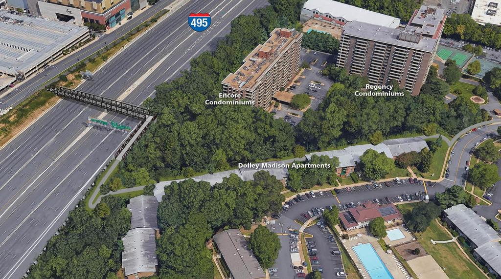 Option 2 Shared-use Path along Old Meadow Road Route 123 to Tysons One Place PREFERRED ALTERNATIVE Screening by sound