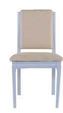 solid pine with a natural deep brushed top and painted base Precotto Dining Chair TFPRL-03 52L x 45W x