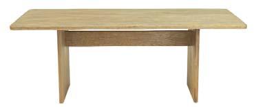 Gliben Dining Table TFGB-01 200W x 90L x 75H Shown in solid oak with natural lacquer finish Gliben Dining Table