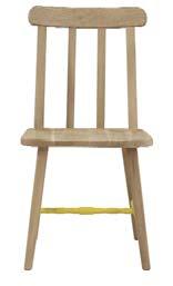 finish and painted struts Danja Dining Chairs 4
