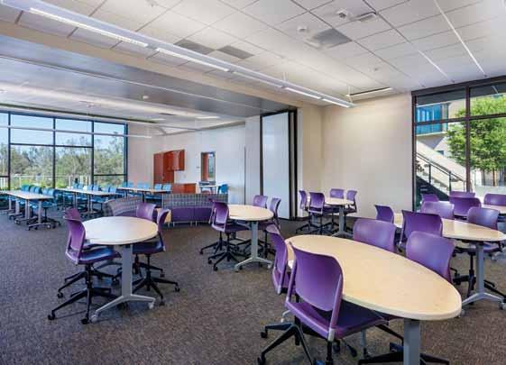 Creating innovative learning environments. SitOnIt custom task chairs offer comfortable seating for students and teachers, as well as provide consistency in all three campus buildings.