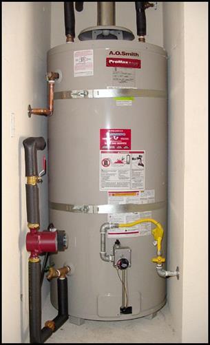 Water Heater Installation Seismic Support In areas that have earthquake risk, it is important that a water heater be fastened in place with straps to avoid damage.