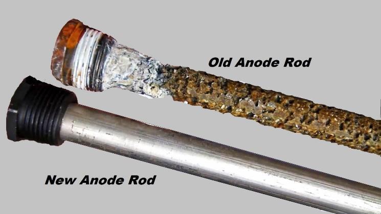 The anode rod is a consumable item and will need to be replaced