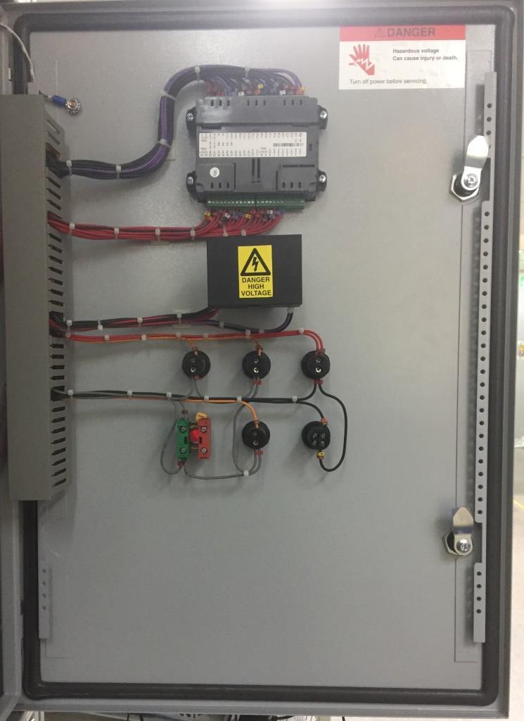 Setup and Maintenance Options The following Figure 6-2 shows the electric cabinet door from its rear side. 2 1 1. Main Controller (PLC) 2. Temperature Controller (PID) 3.